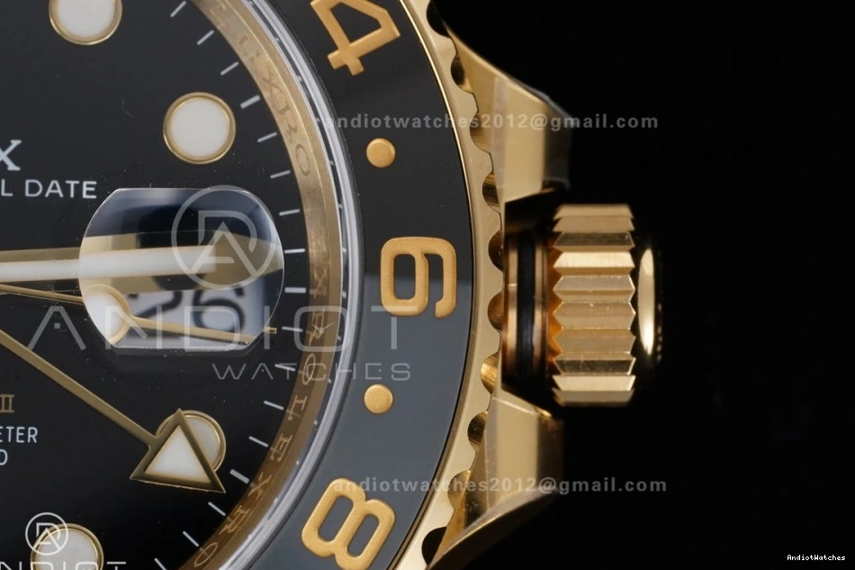 Classic YG SH3285 Black Edition ARF 126718 II Jubilee on GRNR 925 V GMT Bracelet Dial New Master Best 1122